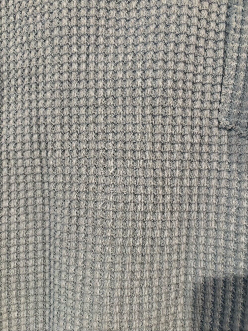 Pilcro Light Blue Waffle Knit Pocket Tee - Picture 2 of 4